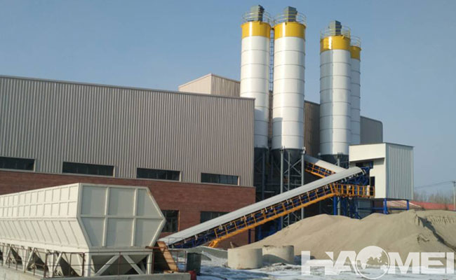 full automatic concrete batching station