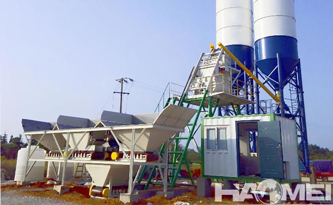 small concrete plant factory