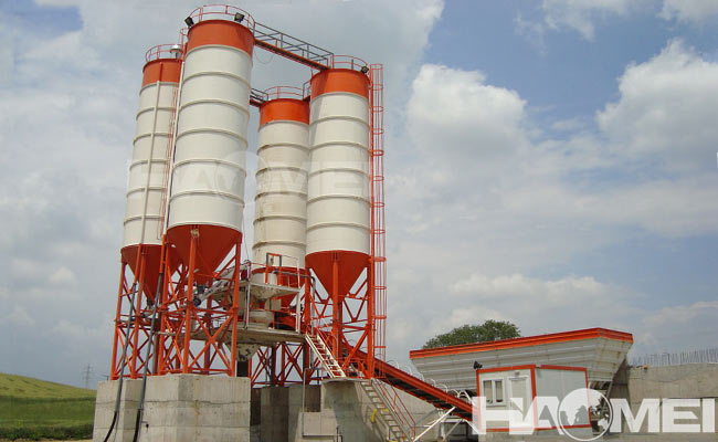 stationary concrete batching plant made in China
