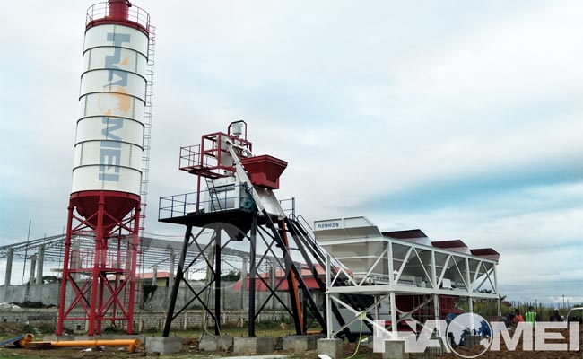 hzs50 concrete batching plant in the philippines