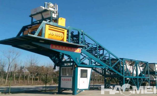 portable concrete batch plant price