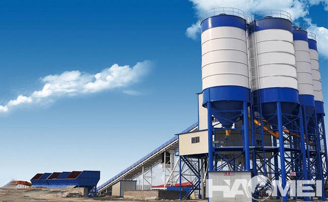 stationary concrete batching plant factory