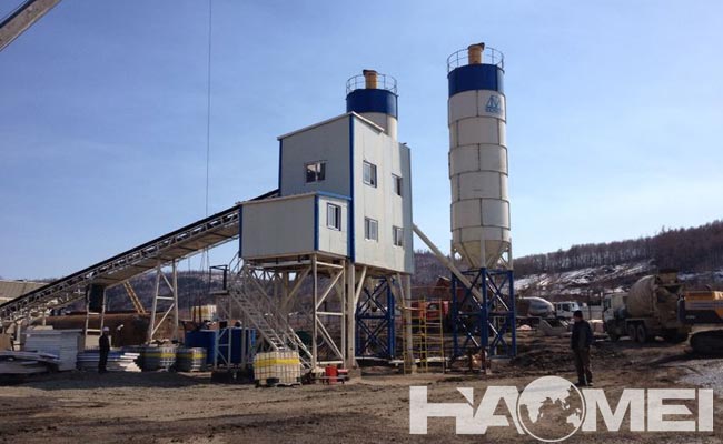 stationary concrete batching plant price