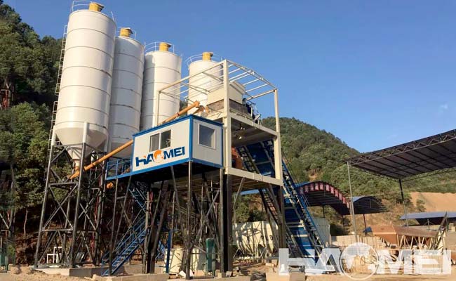 commercial concrete batching plant