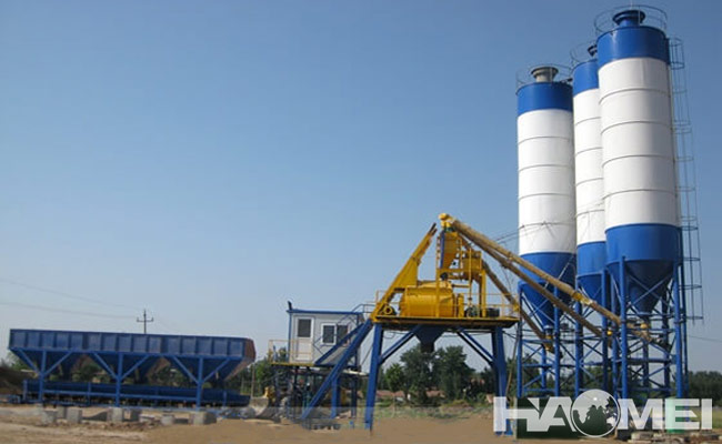 stationary concrete mixing plant manufacturer