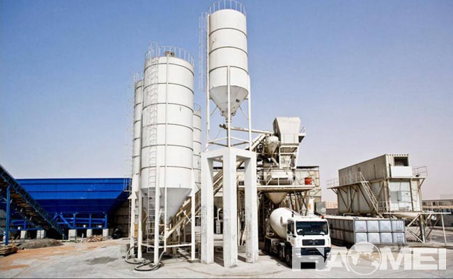 stationary concrete mixer plant made in china