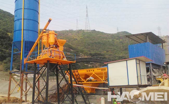 stationary concrete mixing plant company