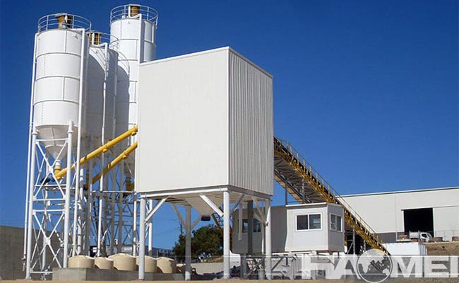 stationary concrete mixing plant product