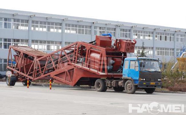 mini mobile concrete mixing station for sale