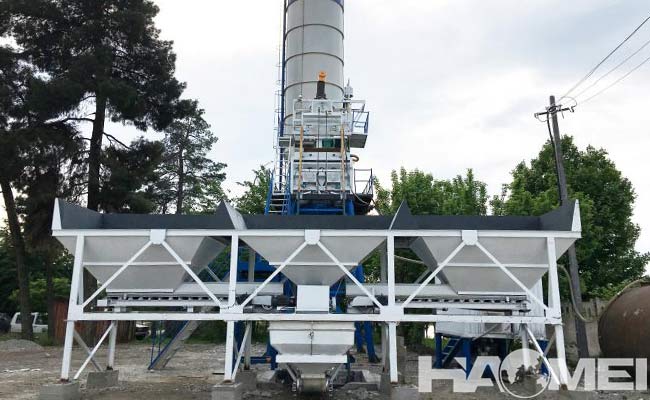 bucket type concrete batching plant