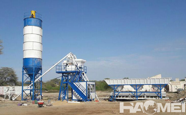 fixed concrete mixing plant