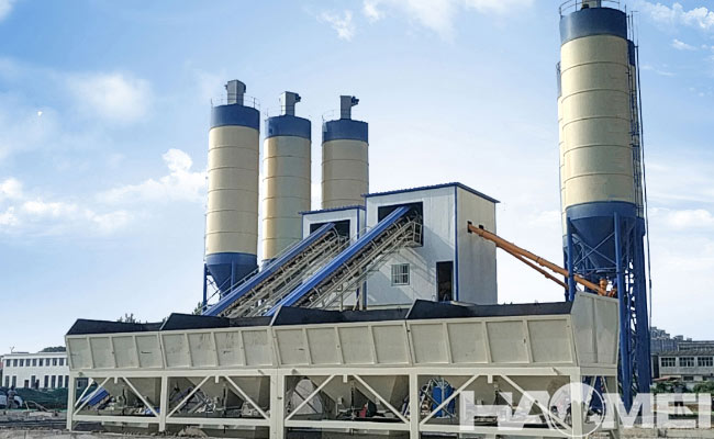 commercial concrete mixing plant