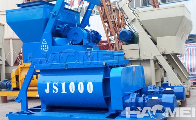 horizontal concrete mixer