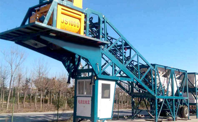 mobile concrete batch plant automatic control