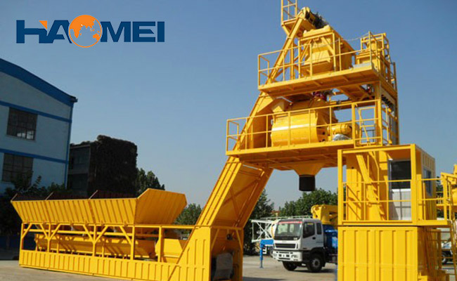 portable concrete mixer plant