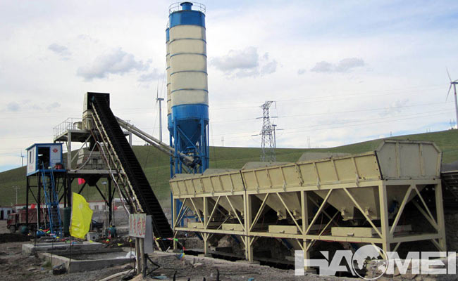 efficient concrete mixing plant