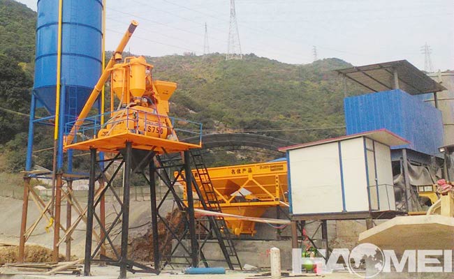 cement concrete batching plant