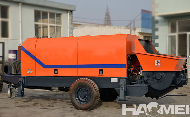 concrete trailer pump