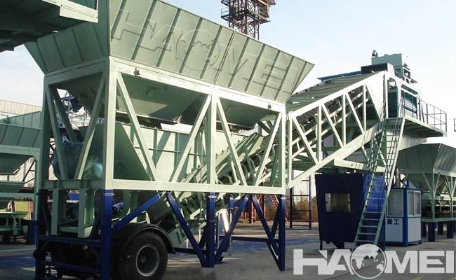 dry mobile concrete plant