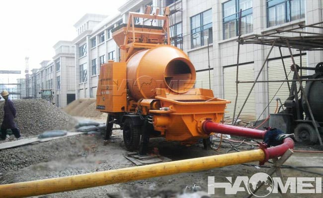 concrete mixer truck with pump price