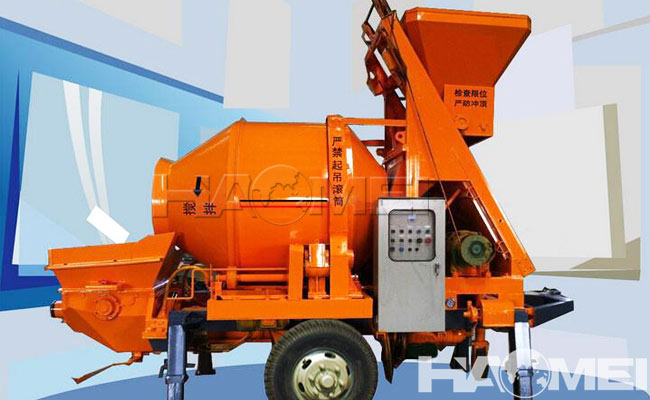 mobile diesel c3 concrete mixer pump