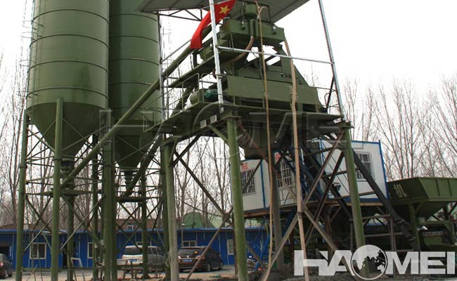 concrete mixer/batching plant