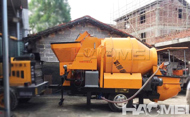 concrete pump with mixer for sale