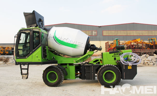 auto loading concrete mixer