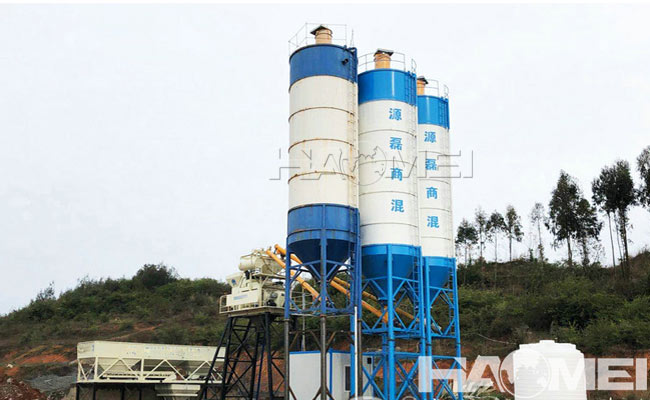 stationary concrete batched plant