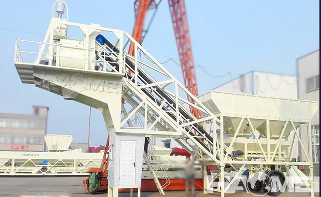 portable ready mix concrete batching plant