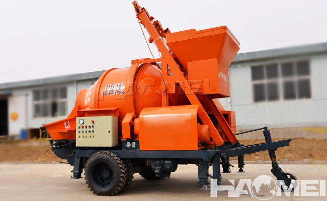 small diesel concrete mixer pump