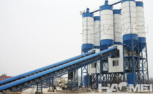 concrete batching plant stationary type specification
