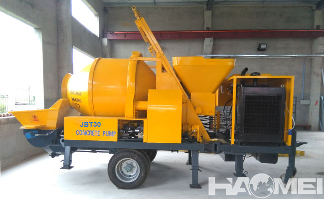30m3/h diesel concrete mixer pump