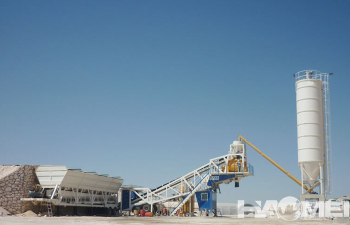 mini mobile concrete batching plant price