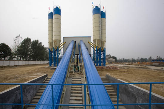 2HZS180 batching plant in Xuchang