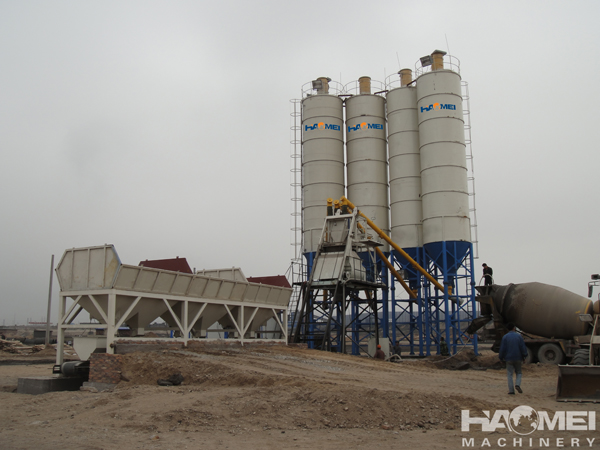 2HZS50 concrete batching plant