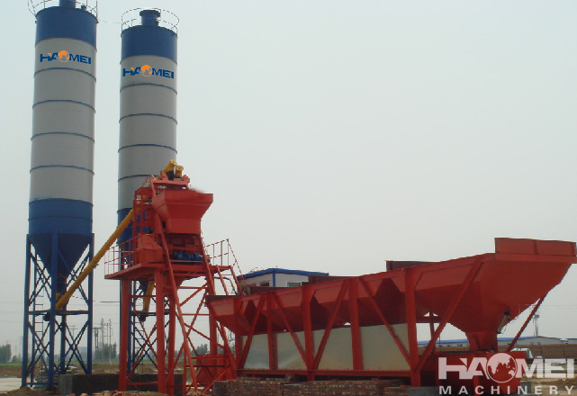 2HZS50 concrete batching plant in 2005