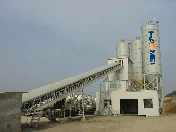 Site adjustment method for concrete mixing ratio of mixing station