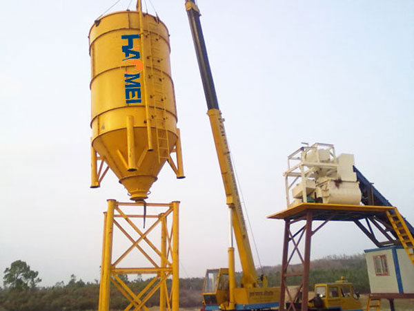 Winter construction measures of concrete mixing station