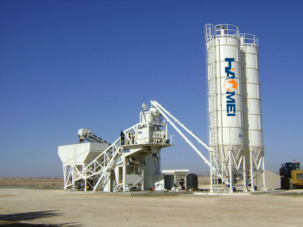 Double shaft HZS35 concrete batching plant main characters