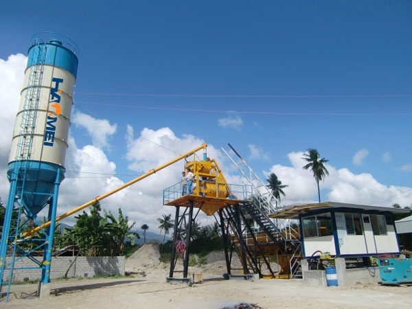 concrete mixing station of raw materials management details