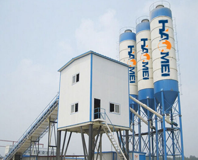 concrete mixing plant using methods