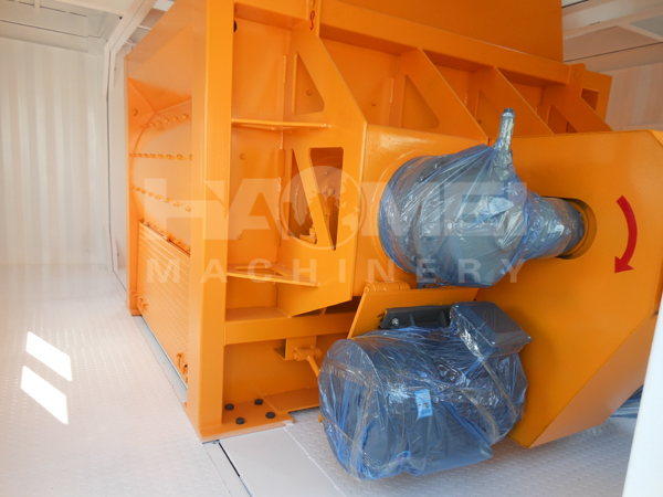 Container type concrete batching plant mixing system