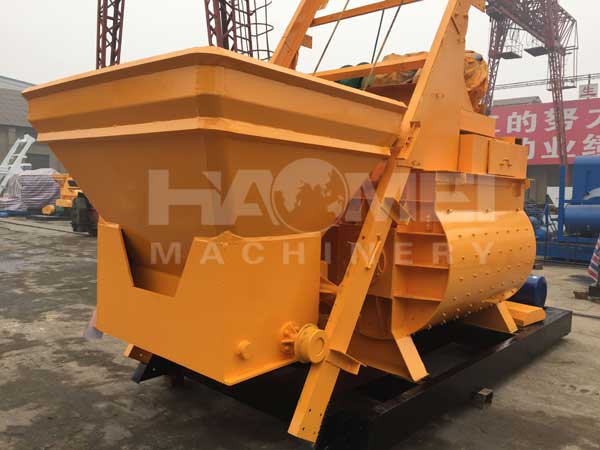 Haomei JS1500 twin-shaft concrete mixer