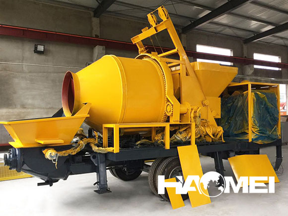 jb40 diesel concrete mixer with pump