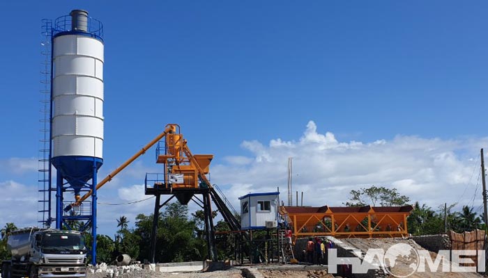 small concrete mixer plant