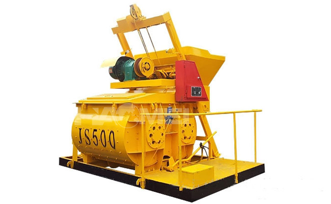 concrete mixer machine with hopper