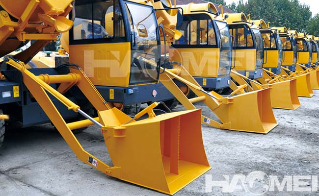 manufacturers of self loading concrete mixers in china