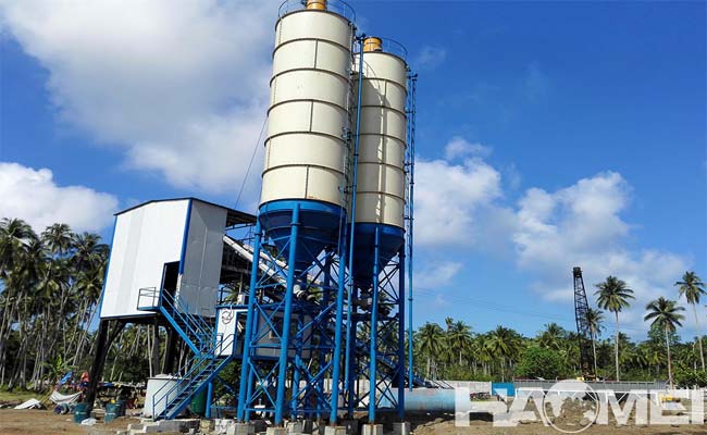 fixed concrete batching plant