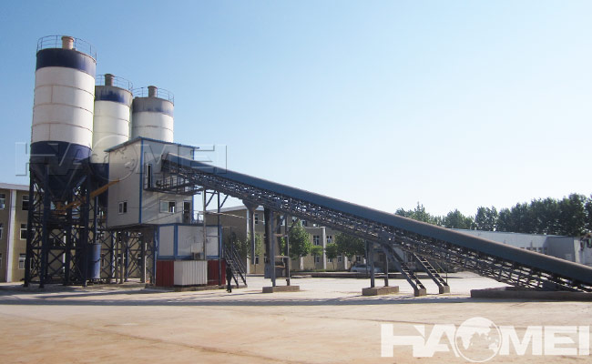 fixed concrete mixing plant